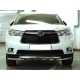 Защита переднего бампера d-60 с доп.накладками для Toyota Highlander 2014-2016