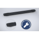 Порог-площадка "Black" F180ALB + комплект крепежа для Toyota Highlander 2020-н.в.