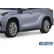 Порог-площадка "Premium-Black" A180ALB Rival + комплект крепежа для Toyota Highlander 2020-н.в. 