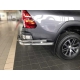 Защита заднего бампера "уголки" d-76+43 для Toyota Hilux 2015-2021