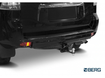 Фаркоп для Toyota Land Cruiser Prado 120 2002-2009, Prado 150 (кроме Black Onyx) 2009-2023, Lexus GX470 2003-2009, Lexus GX460 2009-2023 съемное крепление шара под американский квадрат