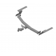 Фаркоп для Toyota Land Cruiser Prado J120 2003-2009, J150 2009-2023 съемное крепление шара под американский квадрат