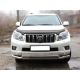 Защита переднего бампера d-76+60 (длинная) для Toyota Land Cruiser Prado 150 2009-2013