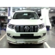 Защита переднего бампера  d-76 с доп.накладками для Toyota Land Cruiser Prado 150 STYLE 2019 – н.в.