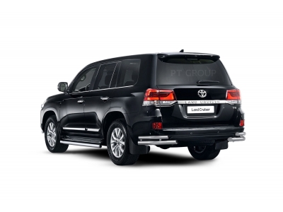 Защита порогов окантовка d=63 мм (НПС) для Toyota Land Cruiser 200 2014-2021
