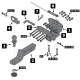 Фаркоп для Toyota Land Cruiser 200 (кроме Executive, TRD) 2007-2021, Lexus LX 2007-2022 съемное крепление шара под американский квадрат