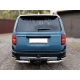 Защита заднего бампера "уголки" d-76+43 для Toyota Land Cruiser Prado 250 2023-н.в. ДИЗЕЛЬ