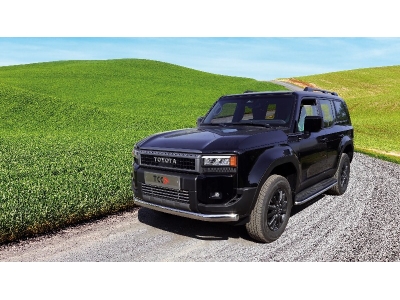 Защита передняя нижняя (овальная) 75х42 мм для Toyota Land Cruiser 250 Prado 2024-н.в.