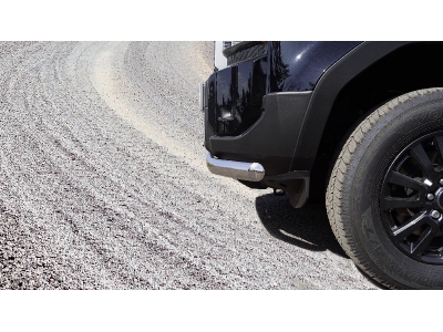 Защита передняя нижняя (овальная) 75х42 мм для Toyota Land Cruiser 250 Prado 2024-н.в.