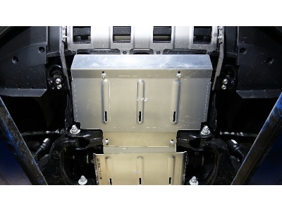 Защита радиаторов (алюминий) 4мм для Toyota Land Cruiser 250 Prado 2.7 (бензин) 2024-н.в.