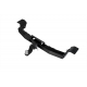 Фаркоп с окрашенной накладкой для Toyota Land Cruiser Prado J120 2003-2009, J150 2009-2023, Lexus GX 470 2003-2009, GX 460 2009-2023 съемное крепление шара под американский квадрат