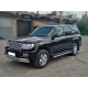 Обвод штатных порогов d-43 Технотек для Toyota Land Cruiser 100 1998-2007