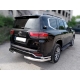 Защита заднего бампера "уголки" d-76+43 для Toyota Land Cruiser 300 70TH ANNIVERSARY 2021–н.в.