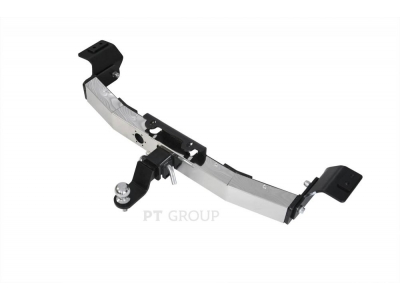 Фаркоп с нержавеющей накладкой для Toyota Land Cruiser Prado J120 2003-2009, J150 2009-2023, Lexus GX 470 2003-2009, GX 460 2009-2023 съемное крепление шара под американский квадрат