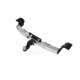 Фаркоп с нержавеющей накладкой для Toyota Land Cruiser Prado J120 2003-2009, J150 2009-2023, Lexus GX 470 2003-2009, GX 460 2009-2023 съемное крепление шара под американский квадрат