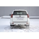 Фаркоп с нержавеющей накладкой для Toyota Land Cruiser Prado J120 2003-2009, J150 2009-2023, Lexus GX 470 2003-2009, GX 460 2009-2023 съемное крепление шара под американский квадрат
