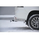 Фаркоп с нержавеющей накладкой для Toyota Land Cruiser Prado J120 2003-2009, J150 2009-2023, Lexus GX 470 2003-2009, GX 460 2009-2023 съемное крепление шара под американский квадрат