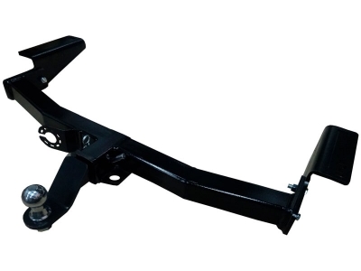 Фаркоп с хромированной накладкой для Toyota Land Cruiser Prado 2010-2023, Toyota Land Cruiser Prado 120 2002-2010 (3 точки крепления) съемное крепление шара под американский квадрат