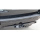 Фаркоп с хромированной накладкой для Toyota Land Cruiser Prado 2010-2023, Toyota Land Cruiser Prado 120 2002-2010 (3 точки крепления) съемное крепление шара под американский квадрат
