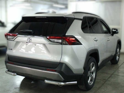 Защита заднего бампера "уголки" d-60 для Toyota RAV-4 2019 – н.в.