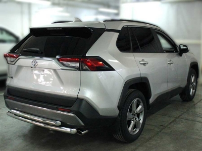 Защита заднего бампера полноразмерная d-60 для Toyota RAV-4 2019 – н.в.