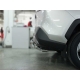 Защита заднего бампера радиусная двойная d-60+53 для Toyota RAV-4 2019 – н.в.