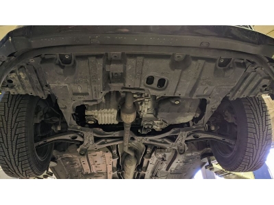 Защита картера двигателя, КПП (2 мм, сталь) для Toyota Sienta 2015-2022 (V = 1.5 AT FWD)