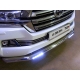 Защита переднего бампера с ДХО 76 мм ТСС для Toyota Land Cruiser 200 2015-2021