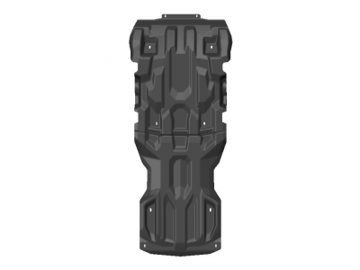 Защита картера, КПП (композит 10 мм) для Toyota Tundra 2022-н.в. (V - 3.4 бензин), Toyota Sequoia 2022-н.в. (V - все) (2 части)