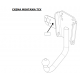 Фаркоп для UAZ 469, 31512, 31514, 2206, 3303, 3909, 3962, 3741 4x4 1972-н.в. сварное крепление шара