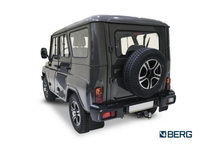 Фаркоп UAZ Hunter 2003-н.в., UAZ 469 1972-1985, 2010-2011, UAZ 3151/31512 1985-2013 съемное крепление шара под американский квадрат
