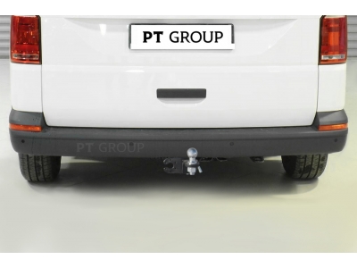 Фаркоп для Volkswagen Transporter T5 2003-2015, Transporter T6 2015-н.в., Volkswagen Caravelle T5 2003-2015, Caravelle T6 2015-н.в., Volkswagen Multivan T5 2003-2015, Multivan T6 2015-н.в. съемное крепление шара под американский квадрат