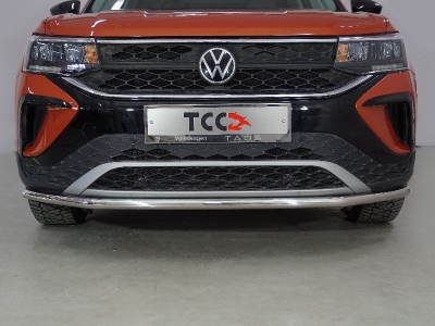 Защита передняя нижняя 42,4 мм ТСС для Volkswagen Taos 2020 – н.в.