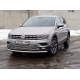 Защита передняя нижняя 60,3 мм ТСС для Volkswagen Tiguan 2016-2021