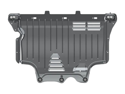 Защита картера двигателя, КПП (3 мм, алюминий) для Volkswagen Tiguan 2016-н.в. (V = 1.4; 2.0 MT/AT; 2.0TD AT 4WD)