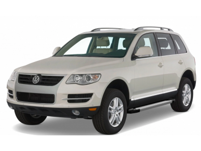 Порог-площадка "Silver" F193AL + комплект крепежа для Volkswagen Touareg (без пневматической подвески) 2003-2010