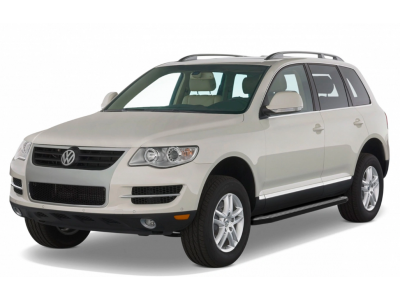 Порог-площадка "Premium-Black" A193ALB + комплект крепежа для Volkswagen Touareg (без пневматической подвески) 2003-2010