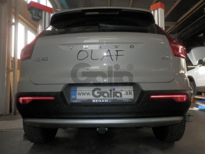Фаркоп оцинкованный для для Volvo XC40 2017-н.в., Volvo C40 2021-н.в. Тип шара: AV (вертикальное быстросъемное крепление шара на ключе)