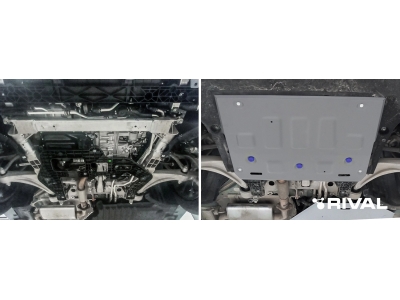 Защита картера (алюминий) + комплект крепежа для Voyah Dream 2023-н.в. (V - 1.5 PHEV, АКПП, 4WD)