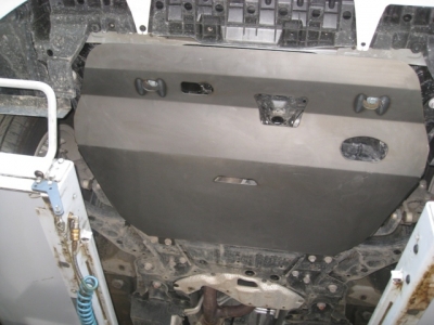 Защита картера и КПП ALFeco для 3,5 сталь 2 мм для Toyota Alphard 2008-2014