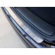 Накладка на задний бампер прямая матовая на хетчбек Alu-Frost для Chevrolet Aveo 2012-2015