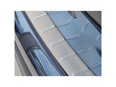Накладка на задний бампер прямая матовая Alu-Frost для Nissan Note 2006-2014
