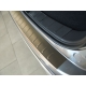 Накладка на задний бампер с загибом матовая на хетчбек Alu-Frost для Ford Focus 3 2011-2021