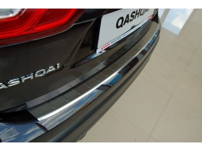 Накладка на задний бампер с загибом на универсал Alu-Frost для Opel Astra H 2004-2015