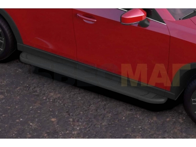 Пороги алюминиевые Arbori Optima Black Mazda CX-5 № AFZDAALMZCX17501