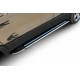 Пороги алюминиевые Slitkoff Luxe Black для Lada Largus 2012-2021