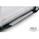 Пороги алюминиевые Slitkoff Optima Silver для Toyota Hilux 2011-2015