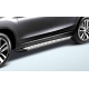 Пороги алюминиевые Slitkoff Standart Silver 1800 серебристые для Kia Sorento 2015-2020