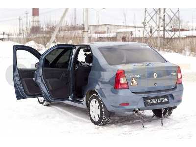 Накладки на пороги Русская Артель комплект для Renault Logan 2004-2015