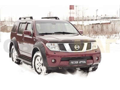 Зимняя заглушка решетки радиатора и переднего бампера для Nissan Pathfinder/Navara № ZRNN-039202